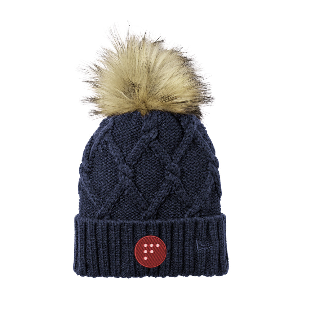 New Era Faux Fur Pom Beanie